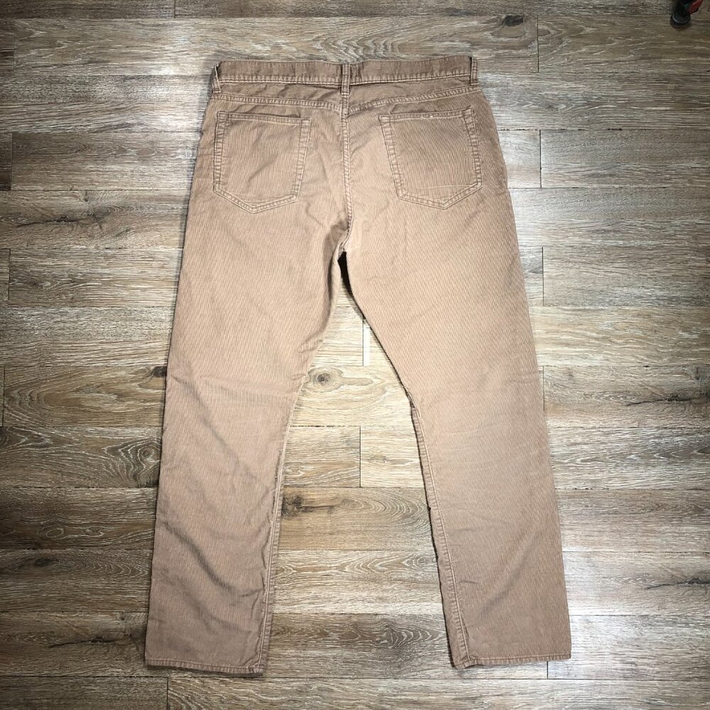 J Crew 770 Corduroy Pants Mens 34x30 Light Brown Straight Casual Actual 36x29 - Picture 2 of 8